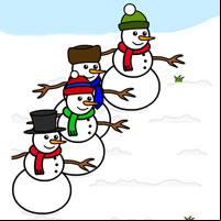 Snowman Race!